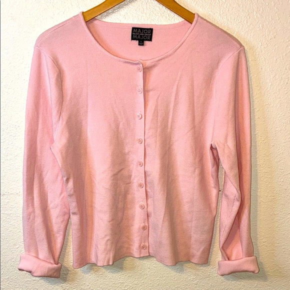 Pink Button-Up Cardigan - Picture 5 of 6